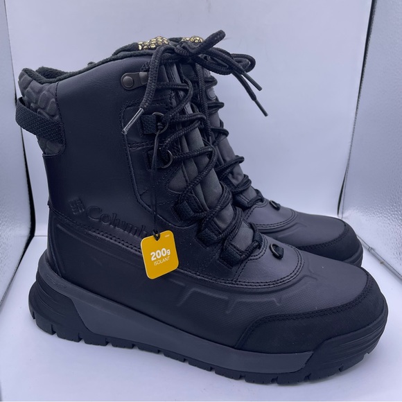 COLUMBIA mens Bugaboot celsius black boots Size 8 Wide waterproof insulation - Picture 8 of 12